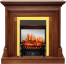 Каминокомплект Bradford - Орех с очагом Fobos FX M Brass Каминокомплект Bradford - Орех с очагом Fobos FX M Brass