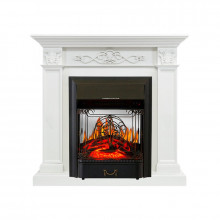 Каминокомплект Verona - Белый дуб с очагом Majestic FX M Black