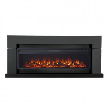 Каминокомплект Lindos Graphite Grey (линейный) с очагом Vision 60 LOG LED
