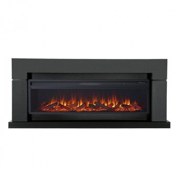 Каминокомплект Lindos Graphite Grey (линейный) с очагом Vision 60 LOG LED Каминокомплект Lindos Graphite Grey (линейный) с очагом Vision 60 LOG LED