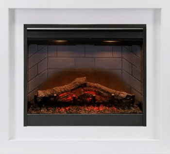 Каминокомплект Bronx - Белый с очагом Symphony 26'' DF2608-INT
