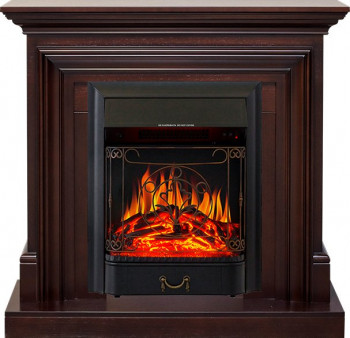 Каминокомплект Bradford - Темный дуб с очагом Majestic FX Black Каминокомплект Bradford - Темный дуб с очагом Majestic FX Black