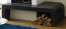 Полка - скамейка (Malaga bench waxed), черная воск