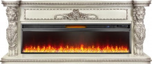 Каминокомплект Windsor 60 - Слоновая кость с темной патиной с очагом Vision 60 LED