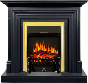 Каминокомплект Bradford - Серый графит с очагом Fobos FX Brass