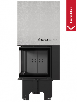 Топка Kratki PRO VNL/480/480 угловое стекло слева, гильотина Топка Kratki PRO VNL/480/480 угловое стекло слева, гильотина