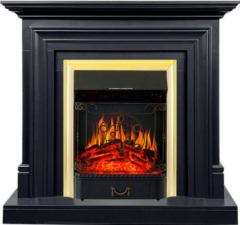 Каминокомплект Bradford - Серый графит с очагом Majestic FX Brass Каминокомплект Bradford - Серый графит с очагом Majestic FX Brass