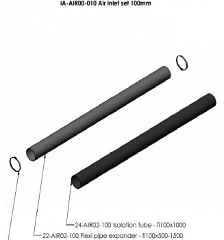 Комплект притока воздуха-100mm(Q27,Q30,QD,S-26R,S-31A,Salzburg M,L,XL,Q34,Q23)