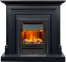 Каминокомплект Bradford - Серый графит с очагом Brookline Black Каминокомплект Bradford - Серый графит с очагом Brookline Black