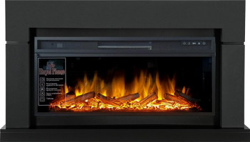 Каминокомплект Lindos - Серый графит (Ширина 1470мм) с очагом Vision 42 LOG LED