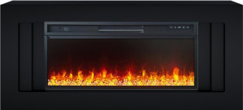 Каминокомплект Line 42 CRM (Разборный) - Санд блэк с очагом Vision 42 LED