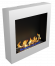 Биокамин Orion qube 600 с белой рамкой (Zefire) Биокамин Orion qube 600 с белой рамкой (Zefire)