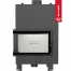 Топка с теплообменником Kratki PRO MBM/PW/10/L/BS/W угловое стекло слева