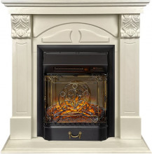 Каминокомплект Dublin (деревянный) RUSTIC (Разборный) - Слоновая кость с очагом Majestic FX M Black RC Каминокомплект Dublin (деревянный) RUSTIC (Разборный) - Слоновая кость с очагом Majestic FX M Black RC