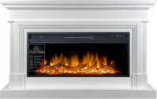 Каминокомплект Coventry - Белый (Ширина 1400 мм) с очагом Vision 42 LOG LED
