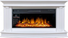 Каминокомплект Rome  - Белый с очагом Vision 42 LOG LED
