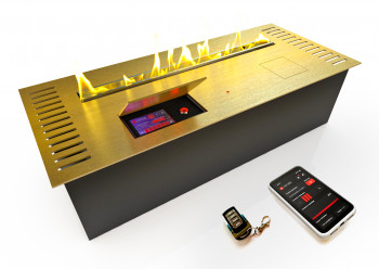 Автоматический биокамин ZeFire М 700 латунный с ДУ (ZeFire)