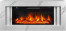 Каминокомплект Line 42 SFT White Marble - Белый мрамор с очагом Vision 42 LOG LED
