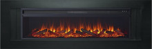 Каминокомплект Line 60 - Черный с очагом Vision 60 LOG LED
