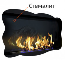 Стемалит для биокаминов угловой Standart 1300 левый/правый, торцевой Standart 1300 (ZeFire)