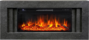 Каминокомплект Line 42 Dark Grey - Темный серый с очагом Vision 42 LOG LED Каминокомплект Line 42 Dark Grey - Темный серый с очагом Vision 42 LOG LED