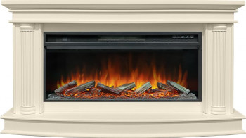 Каминокомплект Rome  - Слоновая кость с очагом Vision 42 LOG LED