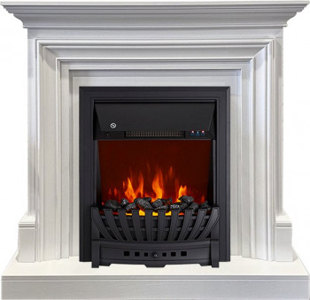 Каминокомплект Bradford - Белый с очагом Aspen Black Каминокомплект Bradford - Белый с очагом Aspen Black