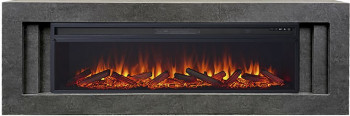 Каминокомплект Line 60 Dark Grey - Темный серый с очагом Vision 60 LOG LED