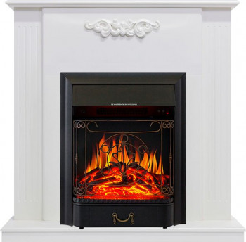 Каминокомплект Capri - Белое дерево делюкс с очагом Majestic FX Black