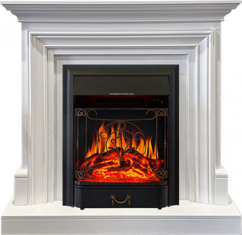 Каминокомплект Bradford - Белый с очагом Majestic FX Black Каминокомплект Bradford - Белый с очагом Majestic FX Black