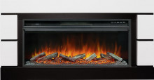 Каминокомплект Modern 42 SFT - Белый с черным с очагом Vision 42 LOG LED Каминокомплект Modern 42 SFT - Белый с черным с очагом Vision 42 LOG LED